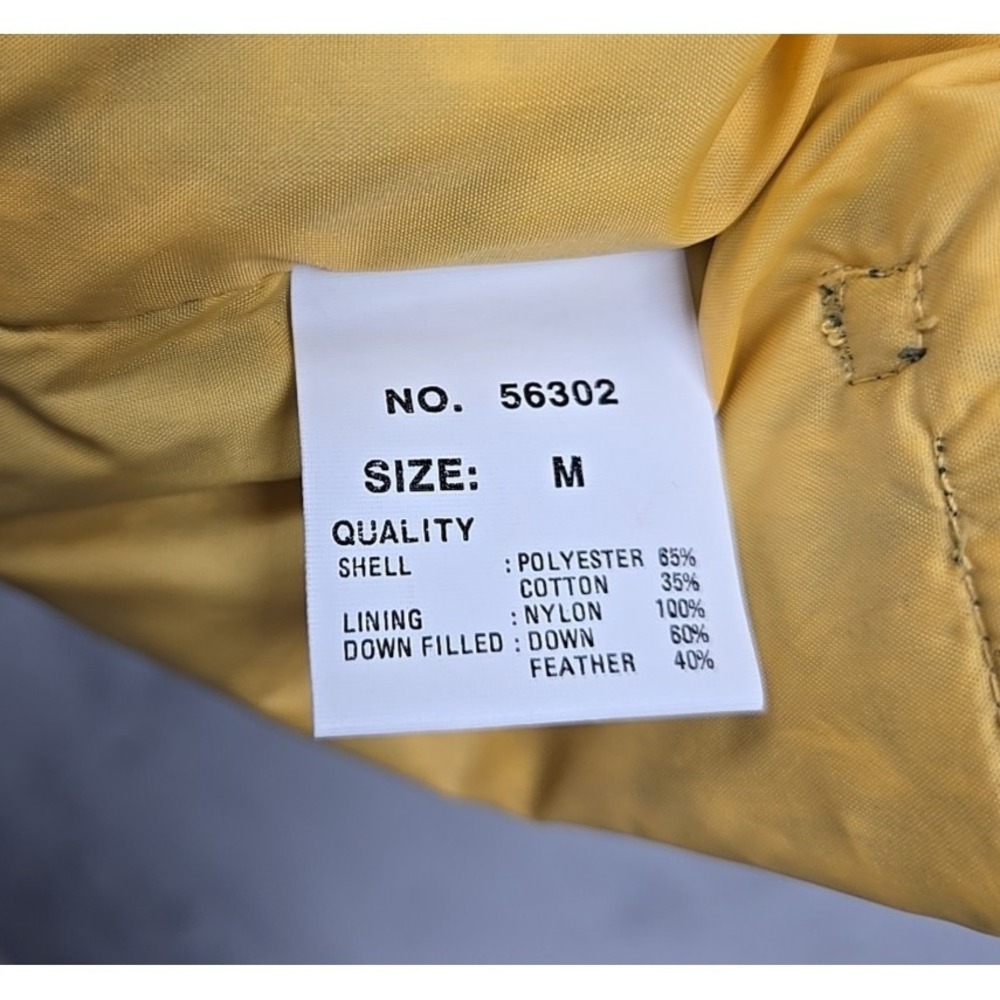 Freaks Natural Feeling Down Puffer Jacket Green Yellow Male Freaks Sz M Gorpcore View 4